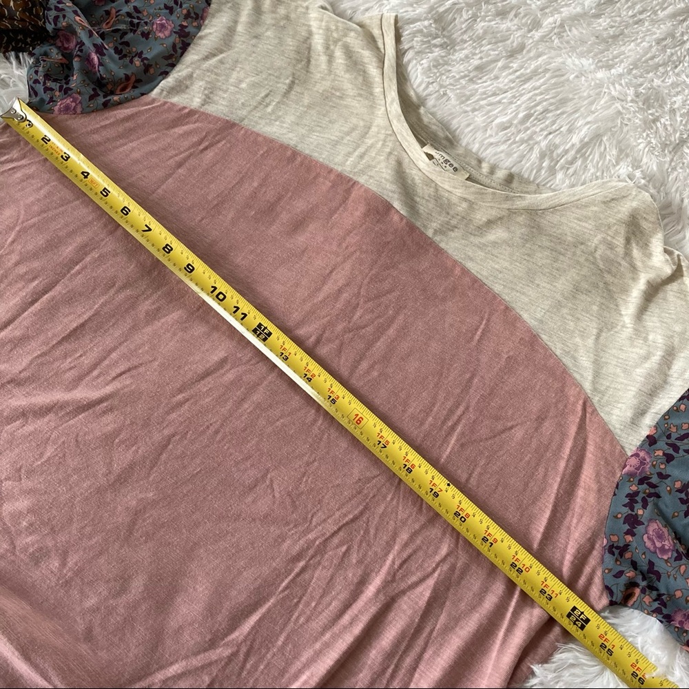 Umgee Boho Color Block Top. Sz Large - image 4